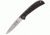 Al Mar Knives Hawk/Ultralight,2 3/4 in.,Black Micarta, Satin, Plain Edge AL1002UBK2