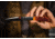 Al Mar Knives Honey Jigged Bone Series Folding Knife, 4.0 in TALON Blade, Traditional, Leather Slip Pouch, Honey Brown, Large, AMK7006