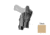 Alien Gear Holsters Rapid Force Duty Holster Light Bearing Level II Shell, Glock 17, Left, Basket Weave, w/o QDS, Tan, 00193858206691