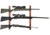 Allen 3-Firearms Gun Collector Hardwood Gun Rack, 3 Rifle/Shotgun, Brown/Black, Wood/Steel, 5656