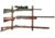 Allen 3-Firearms Gun Collector Hardwood Gun Rack, 3 Rifle/Shotgun, Brown/Black, Wood/Steel, 5656