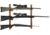 Allen 3-Firearms Gun Collector Hardwood Gun Rack, 3 Rifle/Shotgun, Brown/Black, Wood/Steel, 5656