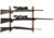 Allen 3-Firearms Gun Collector Hardwood Gun Rack, 3 Rifle/Shotgun, Brown/Black, Wood/Steel, 5656