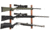 Allen 3-Firearms Gun Collector Hardwood Gun Rack, 3 Rifle/Shotgun, Brown/Black, Wood/Steel, 5656