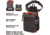 Allen Competitor Molded Shell Bag, Gray, Double Compartment, 8334