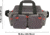 Allen Competitor Premium Molded Lockable Range Bag, Internal Tote and Fold-Up Gun Mat, Heather Gray/Red, 16.6 in x 9 in x 11.8 in, 8325