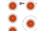 Allen Ez Aim 11 Spot Target 13-pack, 12x12in, 15245