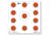 Allen Ez Aim 11 Spot Target 13-Pack, White/Orange, 12X12, 15245