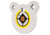 Allen EZ Aim 4-inch Hardrock AR500 Steel Gong Shooting Target, .50in Thickness, White/Yellow/Black, 15596