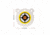 Allen EZ Aim 6-inch Hardrock AR500 Steel Gong Shooting Target, .50in Thickness, White/Yellow/Black, 15597