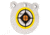 Allen EZ Aim 6-inch Hardrock AR500 Steel Gong Shooting Target, .50in Thickness, White/Yellow/Black, 15597