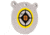 Allen EZ Aim 8-inch Hardrock AR500 Steel Gong Shooting Target, .50in Thickness, White/Yellow/Black, 15598