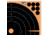 Allen EZ-Aim Adhesive Splash Bullseye Target, 5 Per Pack, Orange, 12x12in, 15317