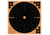 Allen Ez-Aim Adhesive Splash Bullseye Target, Orange, 12X12, 15317