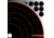 Allen EZ-Aim Reflective Adhesive Bullseye Target, 4 Pack, Black, 12x12in, 15237