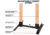 Allen EZ Aim Shooting Target Stand, Black, Powder Coated Steel, 20.50in Long, 15517