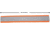 Allen Reflective Flagging Strips, 6in, Orange, 6 Pack, 458