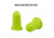 Allen ULTRX Tapered Foam Ear Plugs, 6-Pairs, Lime Green, 4136