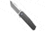 Alliance Designs Alliance Designs EZE 2.0 Frame Lock Knife Dark Titanium 3.25" Satin, Gray, Elmax, adult, BHQ-198334