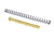 Alpha Shooting Sports ALPHA Glock 17 Guide Rod, Fluted, TiN, Gold ALPG17GRFTIN