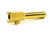 Alpha Shooting Sports Match Grade Barrel, Glock 26, 9mm, 3.4 inch, Titanium Nitride Plated, Gold ALPG269MMTIN