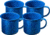 Alpine Mountain Gear Enamelware Mug Set - 4 Person, AMG12ENM-4MUG