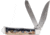 American Buffalo Knife Abkt Roper Lahar Series 2blade Trapper 3.25 Wood Resin Hndl