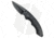 American Buffalo Knife Shadow Hornet Folding Knife, 2.50in, 8Cr13MoV Stainless Steel, Drop Point Blade, G10 Black Handle, Black/Black, 5.50in, BHQ-88464