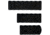 American Built Arms Company Polymer Picatinny Rails, M-LOK Combo Pack 4, 5, 7 Slot, Black, ABAMRC