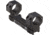 American Defense Manufacturing 30mm Dual Ring Scope Mount w/ 1/2in Titanium GI Bolts, Black, Small, AD-DELTA-30-TGIB