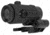 American Defense Manufacturing Flik5 Fixed Power 5X Magnifier w/ ADM Transition Mount and Titanium Lever, Black, Medium, FLIK-5X, EDEMO1