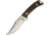 American Hunter Imitation Stag Hunter Knife, 4 satin finish stainless blade, Imitation stag handle, SK17022