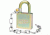 American Lock A5200GL Government Padlock w/ 9" chain 903321