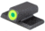 AMERIGLO Tritium Front Sight for Smith &amp; Wesson Bodyguard 2.0, Green Tritium LumiGreen Outline Front, Black, SWBG-212-188-G