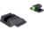 AmeriGlo Protector Tritium Square-Notch Pistol Night Sight Set, Smith &amp; Wesson Bodyguard 2.0, LumiGreen Front Sight Outline, Black, SWBG-705