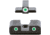 AmeriGlo Classic 3 Dot Tritium Night Sight Set for Springfield Hellcat w/Front Green Tritium/ Rear Green Tritium, White Outlines, SA-113