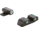 AmeriGlo Classic 3 Dot Tritium Night Sight Set for Springfield Hellcat w/Front Green Tritium/ Rear Green Tritium, White Outlines, SA-113