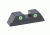 Ameriglo Classic Tritium 2-Dot Rear Sight For Glock 42 Green With White Outline