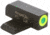 AmeriGlo Front Only-Green Tritium, LumiGreen Outline Front .220in H .140in W, SA-212-220-GR