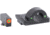AmeriGlo Ghost Ring Tritium Night Sights, Glock 20,21,29, 30, 31, 32, 36, 40, 41, Front Green, Rear Black w/Orange Outline , GL-225