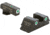 AmeriGlo Classic Tritium Sight Set for Glock, Model 42/43/43X/48, Tritium Green, Black, GL430