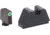 AmeriGlo Glock 2XL Tritium Night Sight Suppressor/Optic Height Set, Tritium White Outline .350in front, FlatBlack .429in Rear, Fits all Glock Except 42 &amp; 43, 2XL, up to 0.319in DH, GL-481