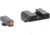 AmeriGlo Glock Gen 5 Hackathorn Tritium Pistol Sight Sets, Green Tritium Orange Outline FRONT, Green Single Dot REAR, GL-5433