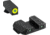 AmeriGlo Glock Spartan Operator Tritium Pistol Sight Set, Green Tritium Lamp LumiGreen Outline FRONT, Green Tritium Lamp Black Outline REAR, GL-550