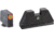 AmeriGlo Glock Tritium Night Sight Suppressor/Optics Height Sight, Green tritium Lamp Orange outline front, Single green tritium dot rear .315in F .394in R, XL, up to 0.284in DH, GL-291