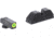 AmeriGlo Green Tritium Lamp, LimeLumi Outline FRONT, Black Serrated U notch REAR, All Gen, 20,21,29,30,31,32,36,40,41, GL-356