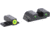 AmeriGlo Green Tritium LumiGreen Outline FRONT, Green Tritium Black Outline REAR , SG-546