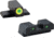 AmeriGlo Green Tritium LumiGreen Outline FRONT, Green Tritium Black Outline REAR , SG-546