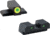 AmeriGlo Green Tritium LumiGreen Outline FRONT, Green Tritium Black Outline REAR, XD-546