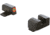 AmeriGlo Protector Sight Set for Springfield Hellcat OSP w/Green Tritium Orange Outline Front/ Black Serrated Rear, SA-434
